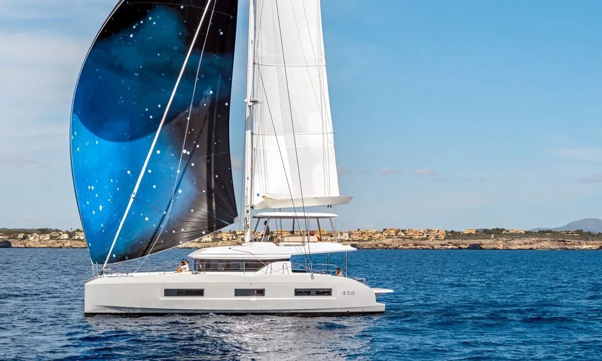 New, a Lagoon 55 catamaran at Seget Donji, Croatia