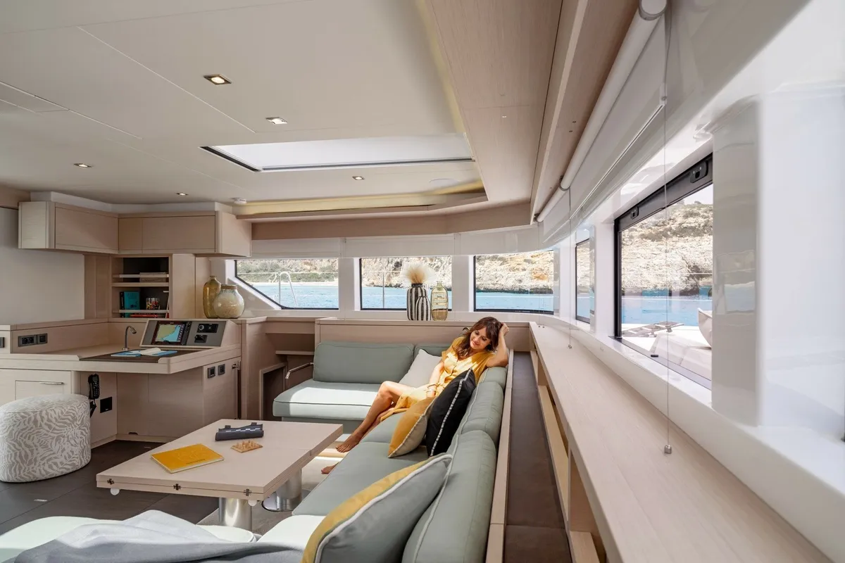 New, a Lagoon 55 catamaran at Seget Donji, Croatia