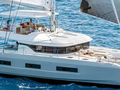 New, a Lagoon 55 catamaran at Seget Donji, Croatia