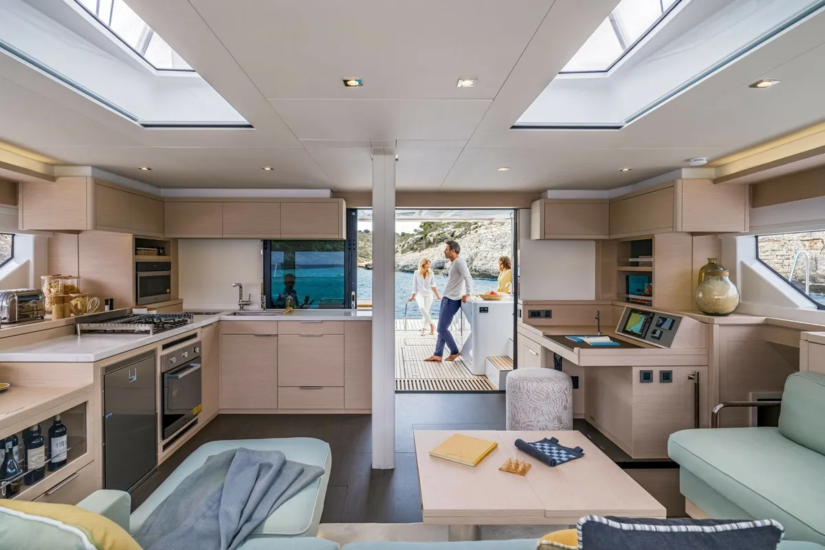 New, a Lagoon 55 catamaran at Seget Donji, Croatia