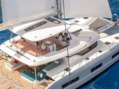 New, a Lagoon 55 catamaran at Seget Donji, Croatia
