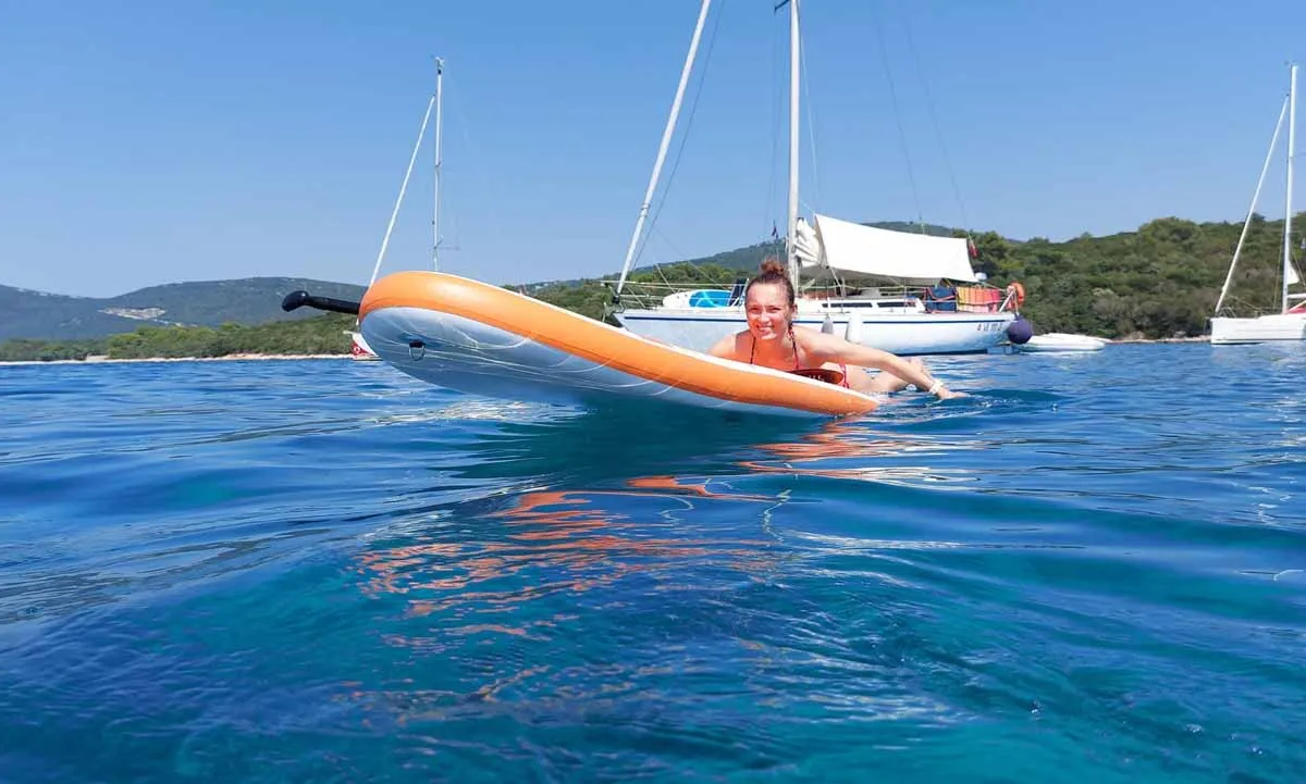 Exterior view of Kigo 3, a Bavaria 44 sailboat at Grad Rijeka, Croatia