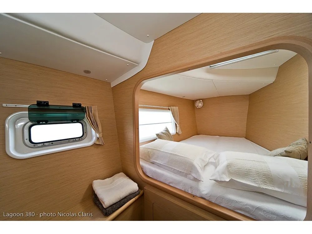 Cabin on OSCAR III, a Lagoon 380 catamaran at Alameda, United States