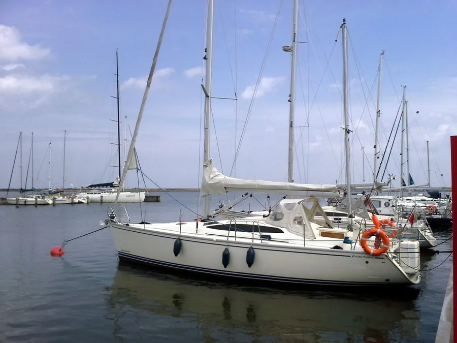 Exterior view of Madera, a Delphia 40.3 sailboat at Gdańsk, Poland