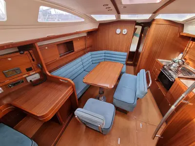 Salon of Madera, a Delphia 40.3 sailboat at Gdańsk, Poland