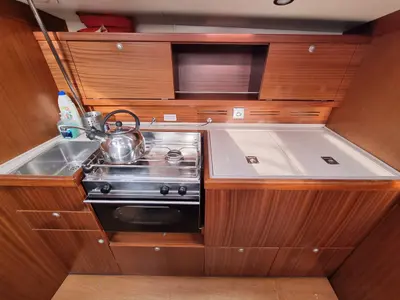 Galley of Madera, a Delphia 40.3 sailboat at Gdańsk, Poland