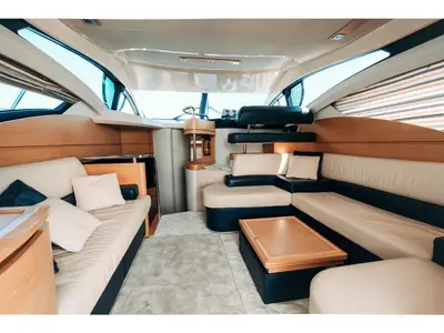 Salon of Lou Ann, a Azimut 43 S motorboat at Seget Donji, Croatia