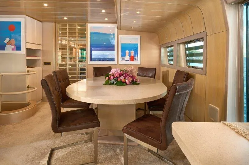 Salon of Marshall, a Posillipo Technema 82 motor yacht at Split, Croatia