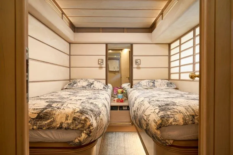 Cabin on Marshall, a Posillipo Technema 82 motor yacht at Split, Croatia