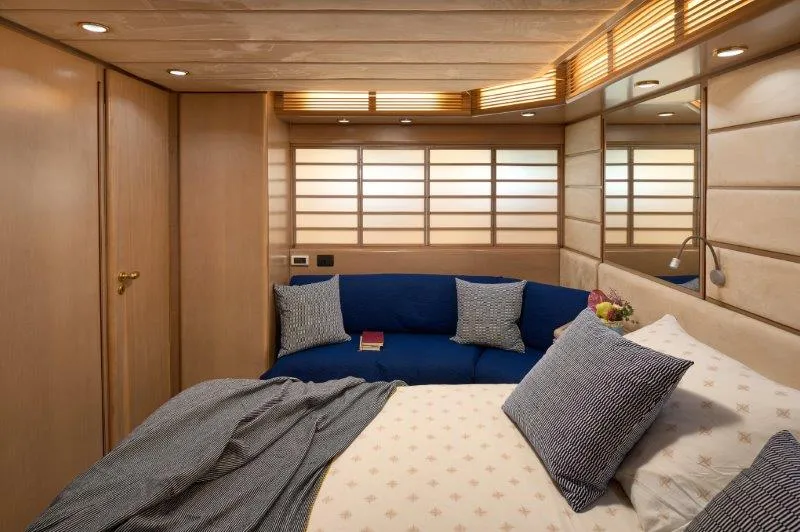 Cabin on Marshall, a Posillipo Technema 82 motor yacht at Split, Croatia