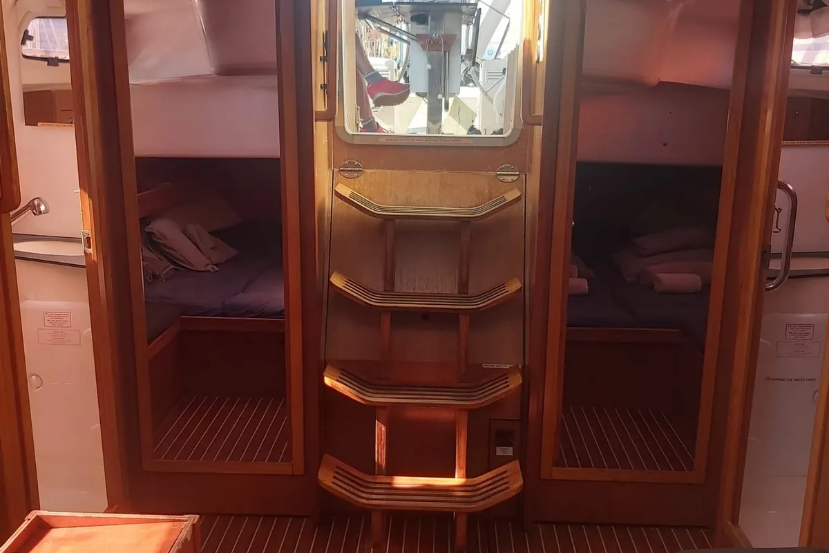 Salon of Homer, a Bavaria 51 Cruiser sailboat at Gdańsk, Poland