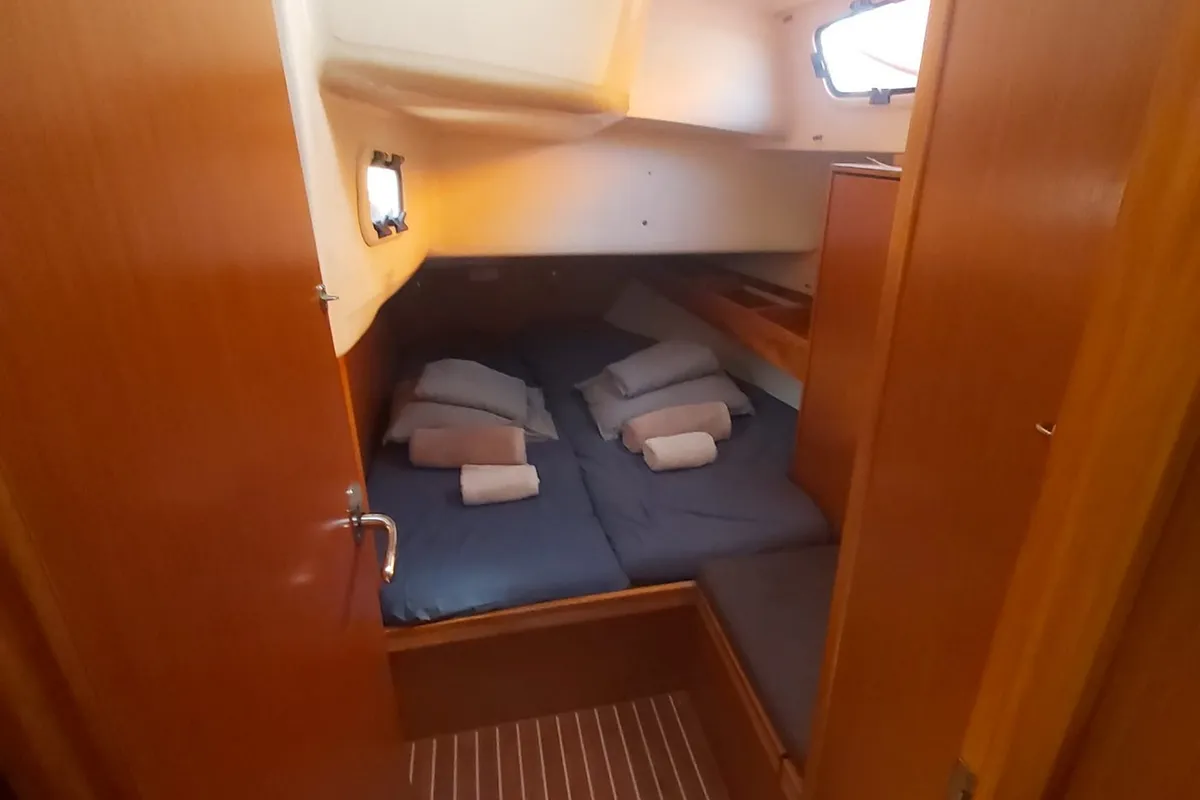 Cabin on Homer, a Bavaria 51 Cruiser sailboat at Gdańsk, Poland