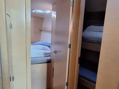 Cabin on Strizh, a Cobra 41 sailboat at Grad Šibenik, Croatia