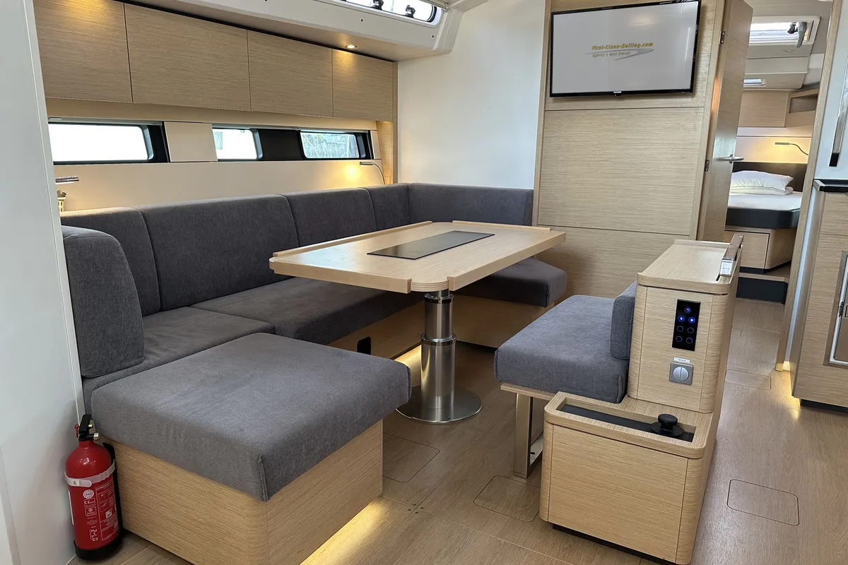 Salon of Freebe, a Hanse 460 sailboat at Grad Pula, Croatia