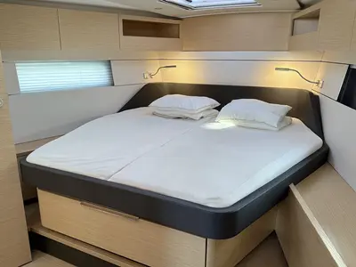 Cabin on Freebe, a Hanse 460 sailboat at Grad Pula, Croatia