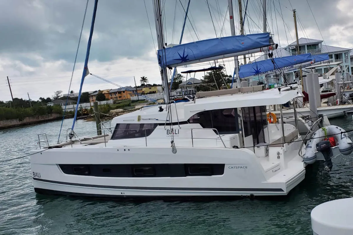 Gabrielle Marie, a Bali Catspace OW catamaran at Central Abaco, Bahamas
