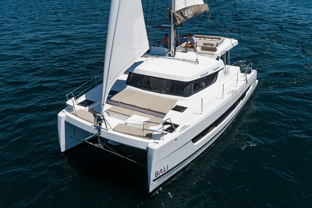Gabrielle Marie, a Bali Catspace OW catamaran at Central Abaco, Bahamas
