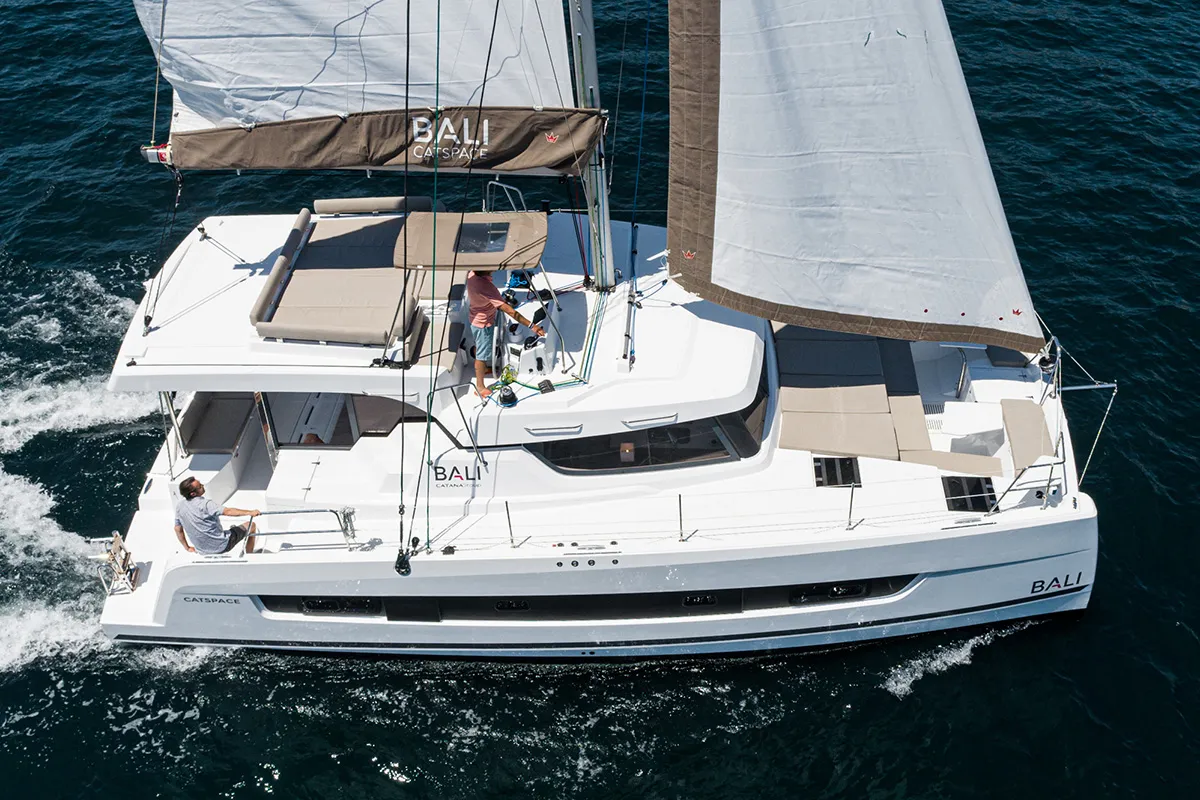 Gabrielle Marie, a Bali Catspace OW catamaran at Central Abaco, Bahamas