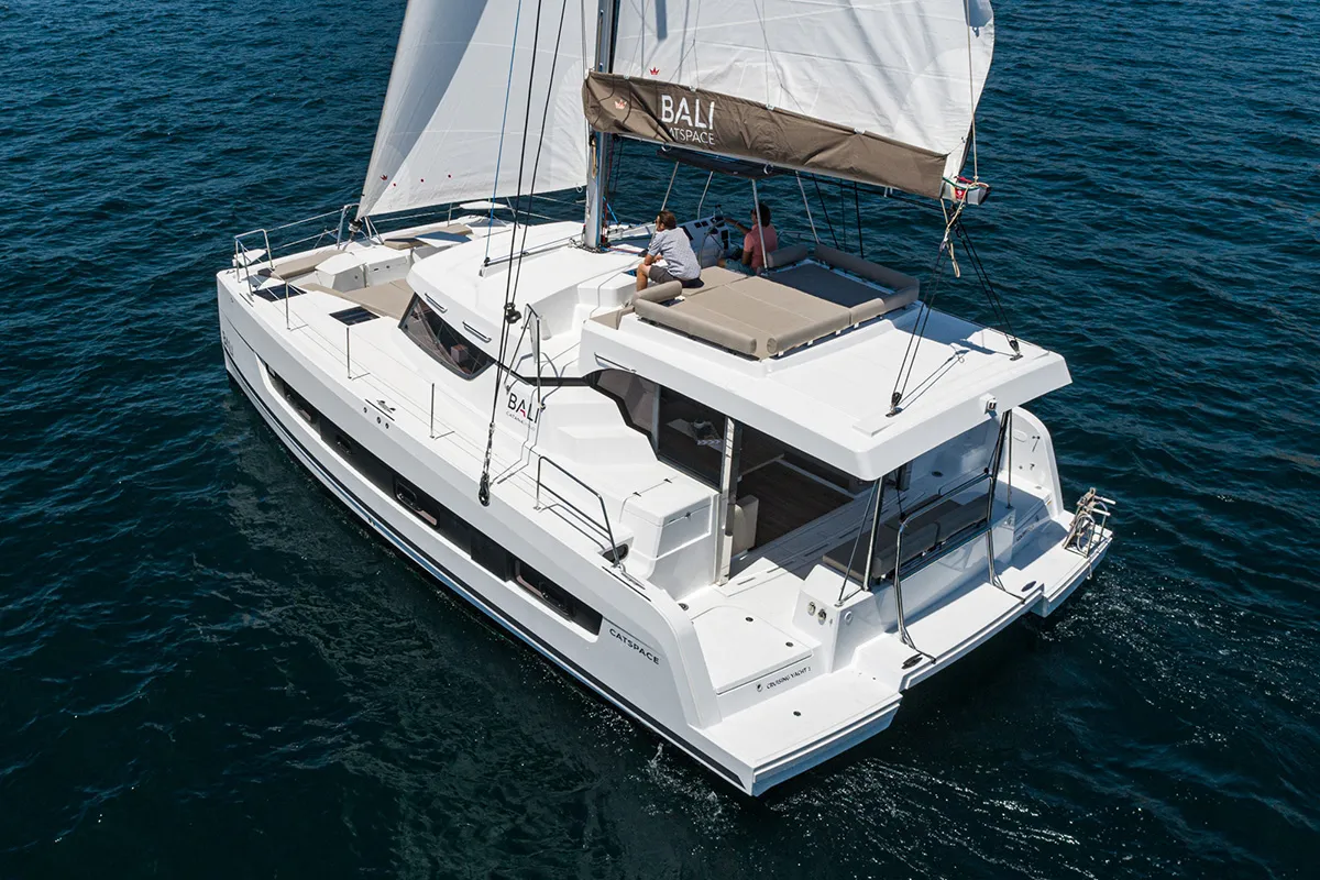 Gabrielle Marie, a Bali Catspace OW catamaran at Central Abaco, Bahamas