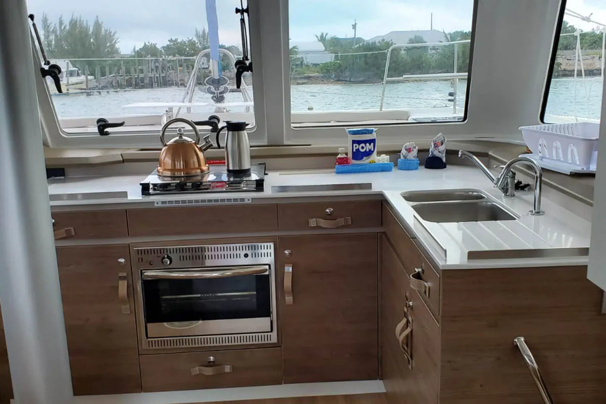 Gabrielle Marie, a Bali Catspace OW catamaran at Central Abaco, Bahamas