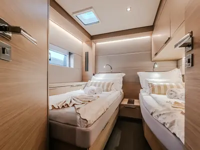 Cabin on Tri-Wing, a Lagoon 55 catamaran at Grad Kaštela, Croatia