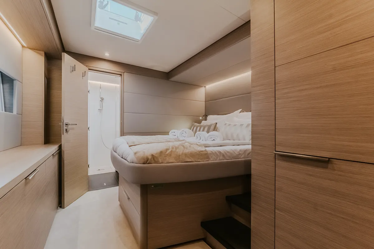 Cabin on Tri-Wing, a Lagoon 55 catamaran at Grad Kaštela, Croatia