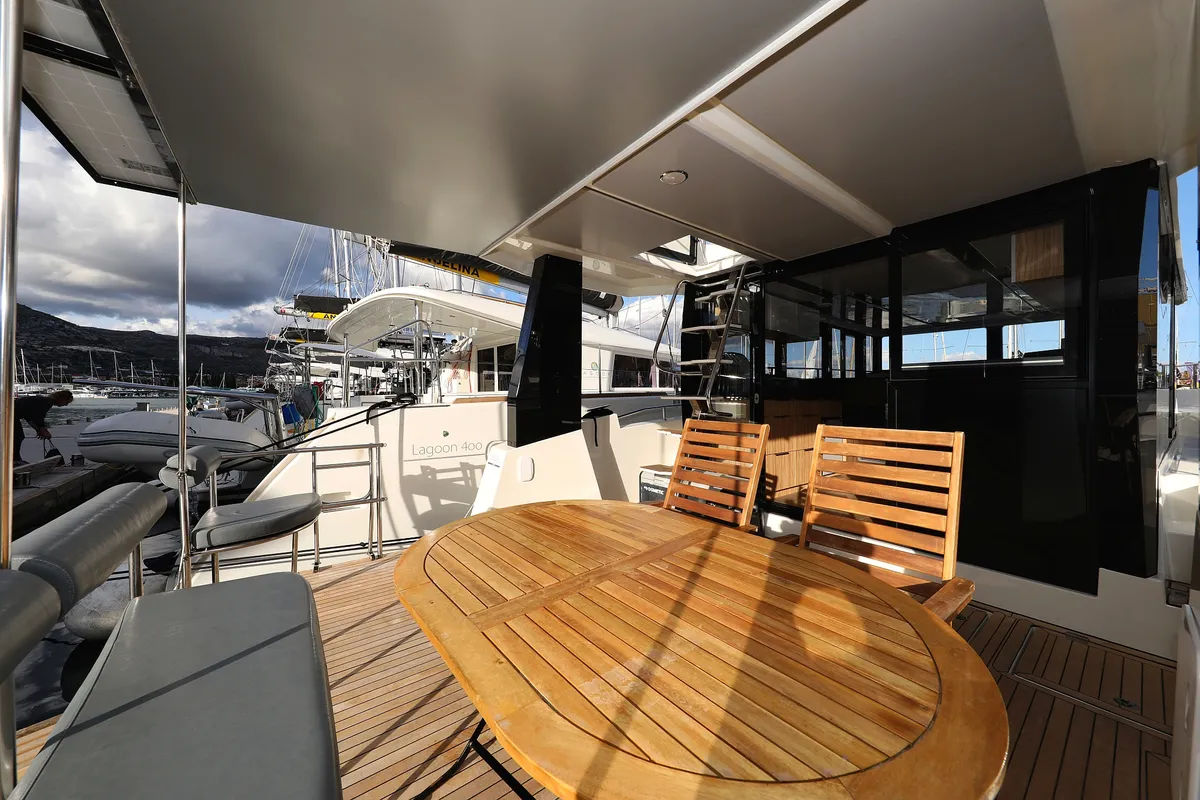 Fortuna, a Cobra Yachts Seamaster 45 motor yacht at Grad Trogir, Croatia