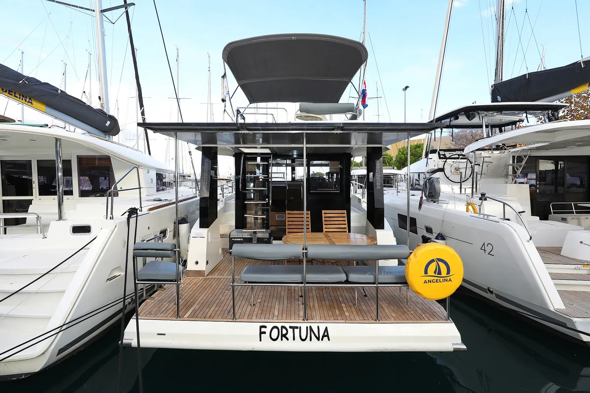 Fortuna, a Cobra Yachts Seamaster 45 motor yacht at Grad Trogir, Croatia