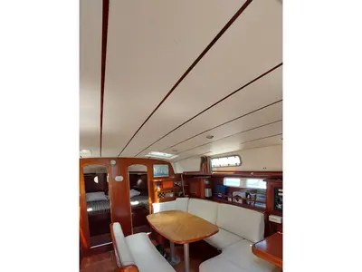 Salon of MOLLY'S, a Beneteau Oceanis 461 sailboat at Municipal Unit of Lefkada, Greece