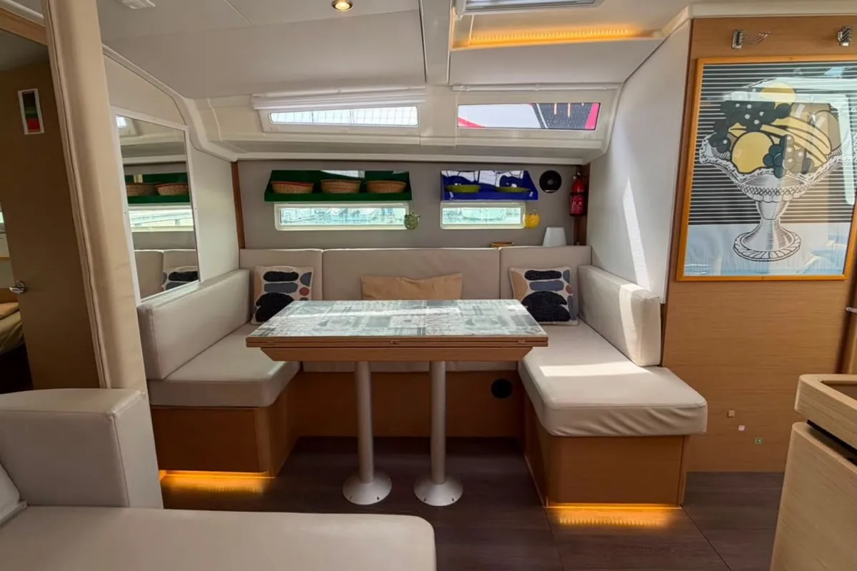 Borgeri, a Jeanneau Sun Odyssey 410 sailboat at Cecina, Italy