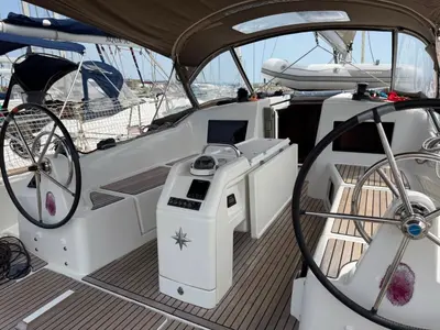Borgeri, a Jeanneau Sun Odyssey 410 sailboat at Cecina, Italy