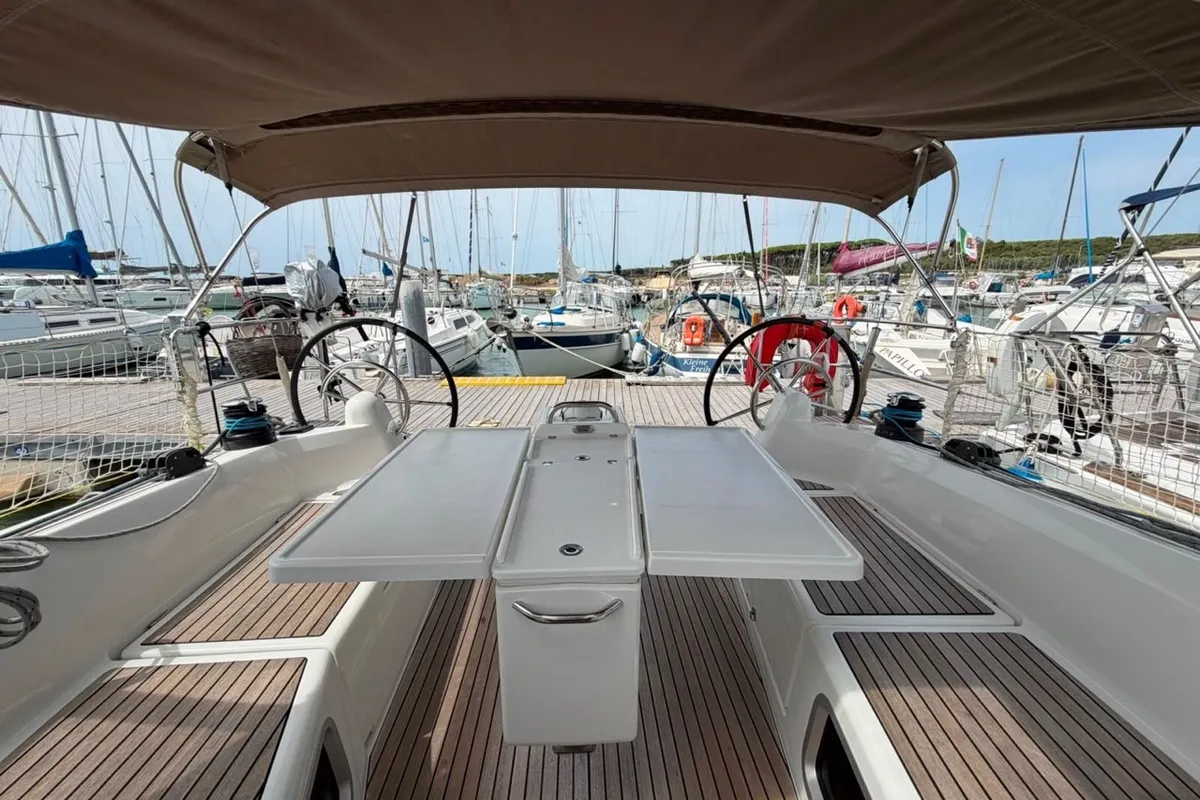 Borgeri, a Jeanneau Sun Odyssey 410 sailboat at Cecina, Italy