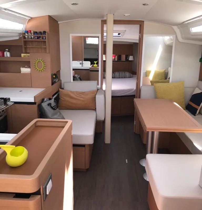 Borgeri, a Jeanneau Sun Odyssey 410 sailboat at Cecina, Italy