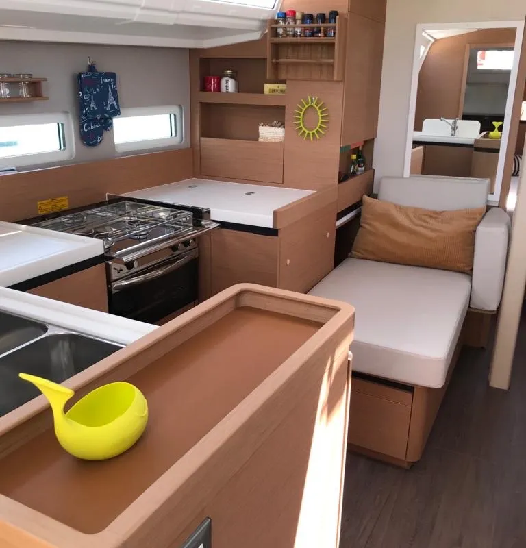 Borgeri, a Jeanneau Sun Odyssey 410 sailboat at Cecina, Italy