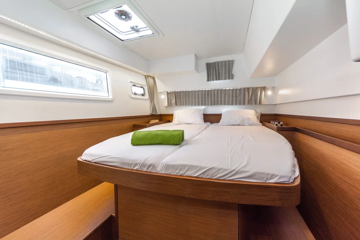 Cabin on Pulsar, a Lagoon 42 catamaran at Municipal Unit of Lefkada, Greece