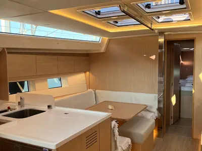 Galley of Bavaria C50, a sailboat at Volos, Greece