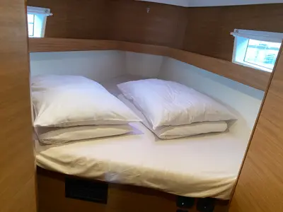 Cabin on VIKI, a Elan Impression 45.1 sailboat at Pula, Croatia