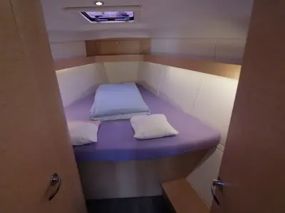 Cabin on Desideria, a Elan Impression 40 sailboat at Punat, Croatia