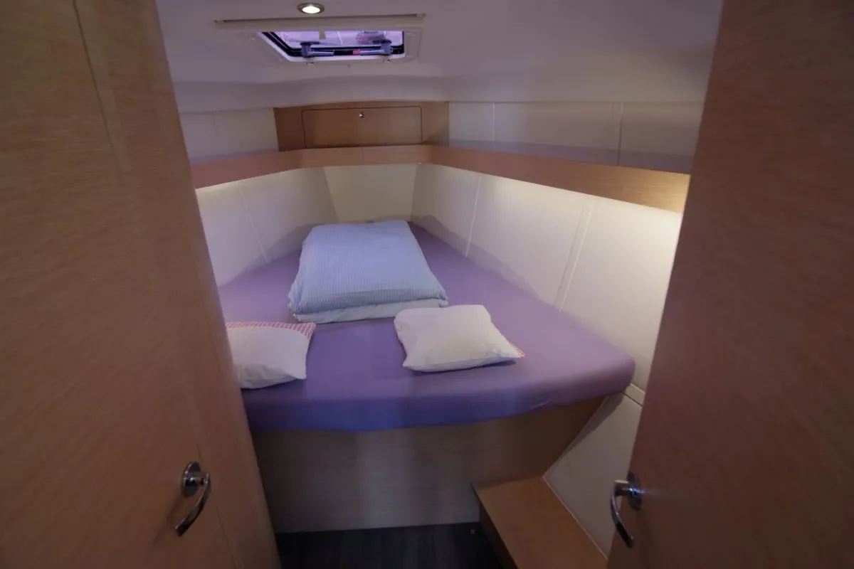Cabin on Desideria, a Elan Impression 40 sailboat at Punat, Croatia