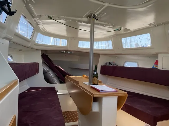 Salon of Aliex, a Gulet Mojito 888 sailboat at Kerners, France