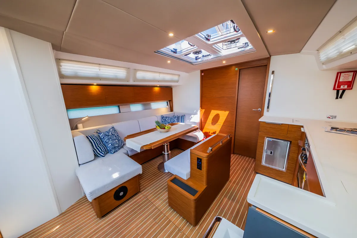 Salon of Whistler, a Hanse 460 sailboat at Seget Donji, Croatia