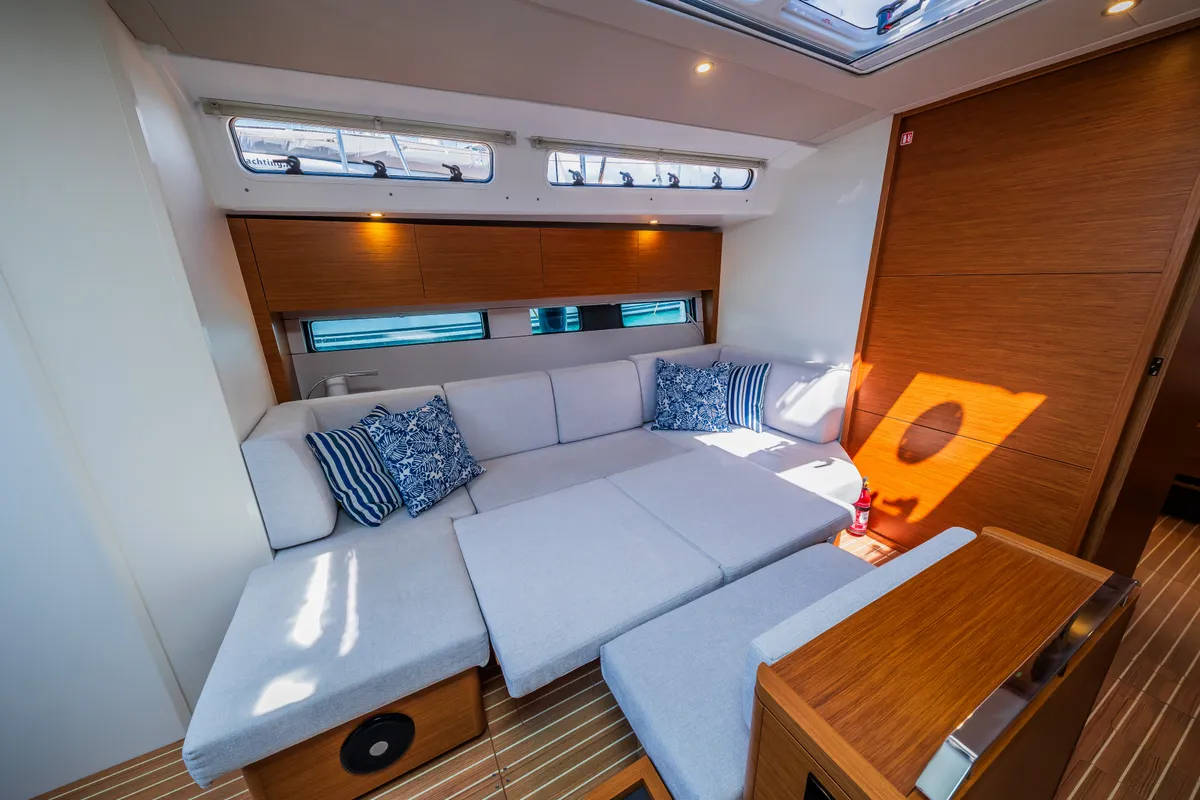 Salon of Whistler, a Hanse 460 sailboat at Seget Donji, Croatia