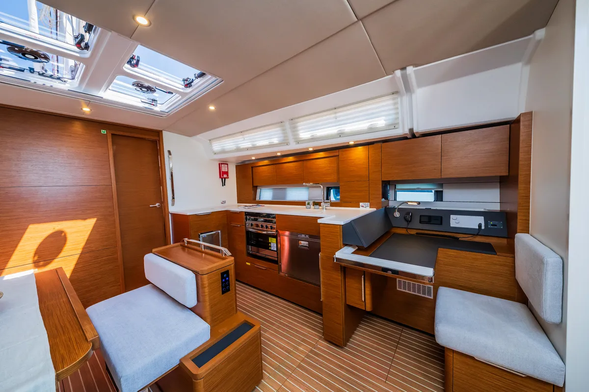 Salon of Whistler, a Hanse 460 sailboat at Seget Donji, Croatia