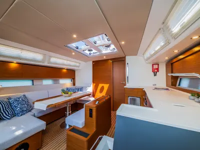 Salon of Whistler, a Hanse 460 sailboat at Seget Donji, Croatia