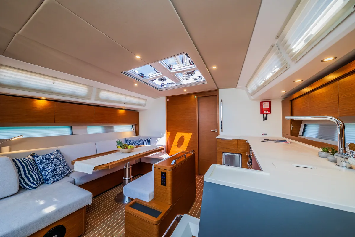 Salon of Whistler, a Hanse 460 sailboat at Seget Donji, Croatia
