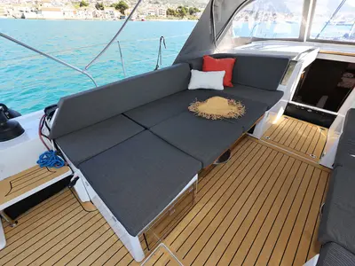 Salon of Illusion - OW, a Hanse 510 sailboat at Sukošan, Croatia
