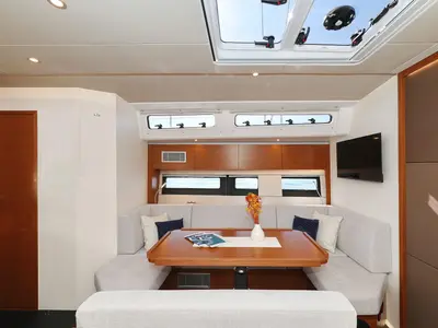 Cabin on Illusion - OW, a Hanse 510 sailboat at Sukošan, Croatia