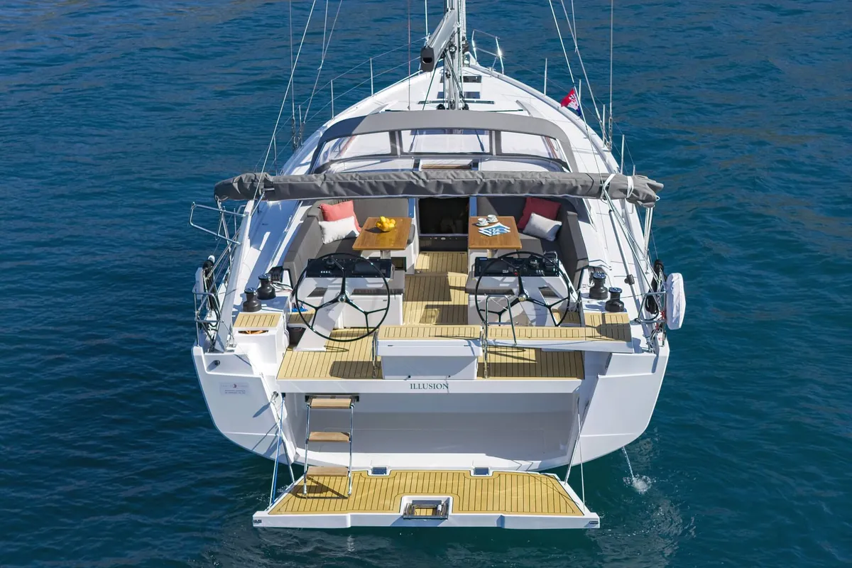 Illusion, a Hanse 510 sailboat at Općina Sukošan, Croatia