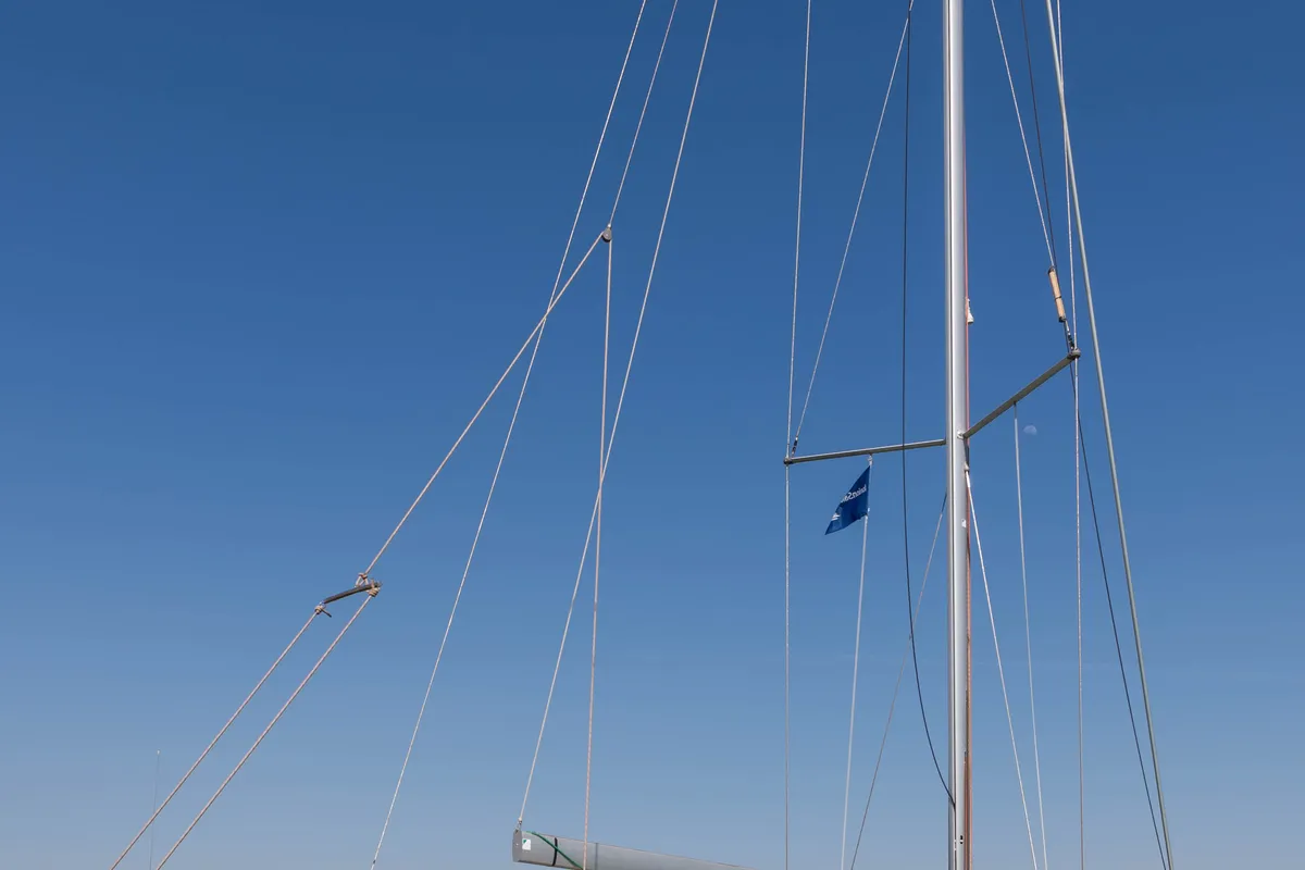 Vega, a Jeanneau Sun Odyssey 469 sailboat at Municipal Unit of Nea Peramos, Greece