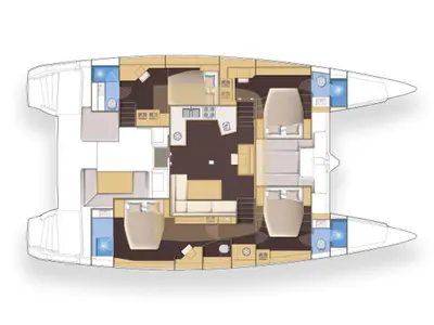 Fichissimo - Premium Line, a Lagoon 52F catamaran at Salerno, Italy